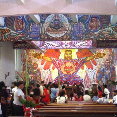 Alfonso Ossorio's Angry Christ Mural