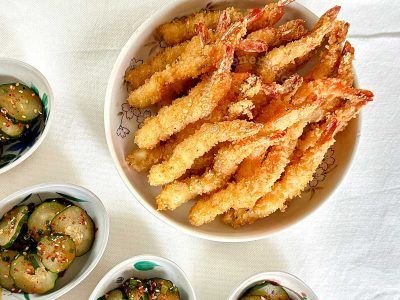 Ebi furai (Japanese shrimp fry)