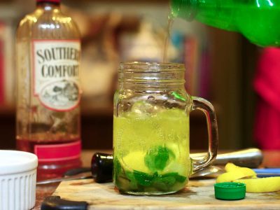 Southern Comfort and Mountain Dew Cocktail