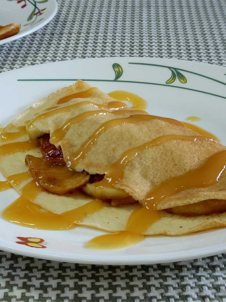 Crepes with Apples and Salted Caramel