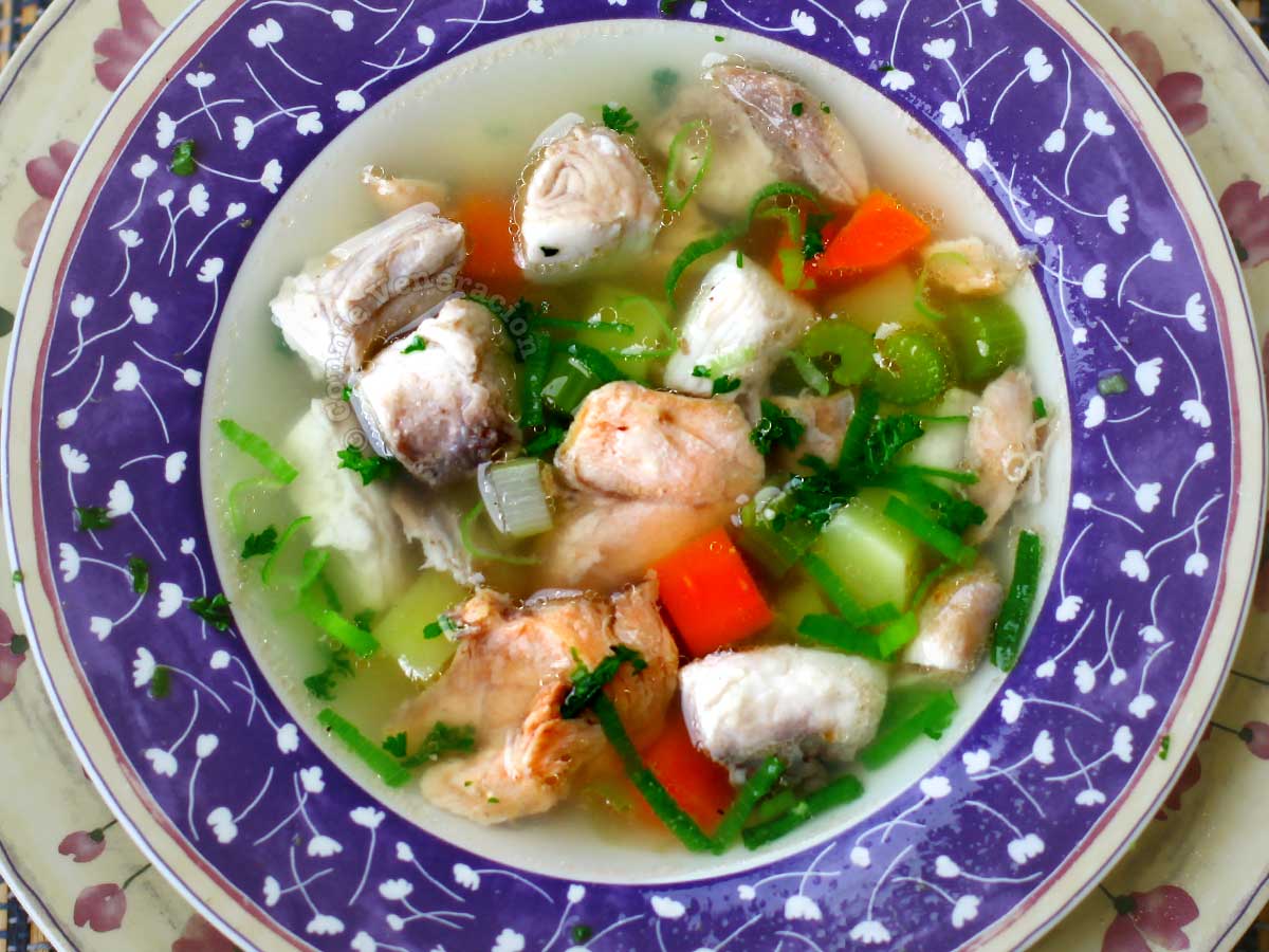 Russian fisherman's soup (ukha)
