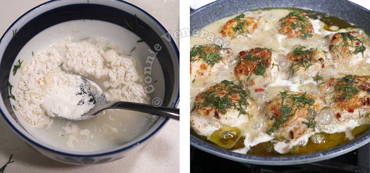 Onepan lime and dill chicken