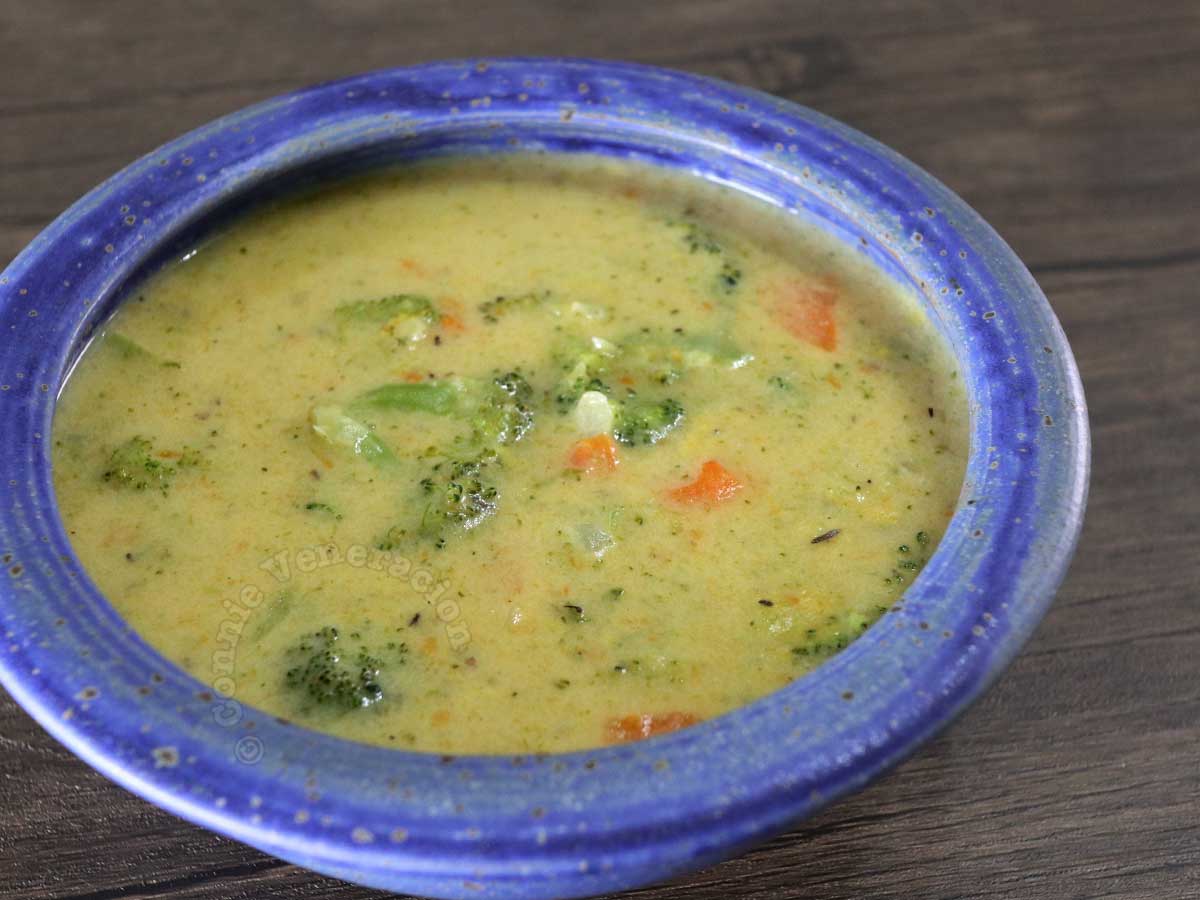 Broccoli and carrot chowder