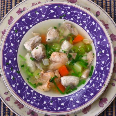 Ukha-inspired fish soup