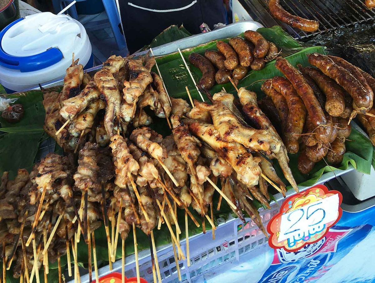 Sate stall in Chiang Mai