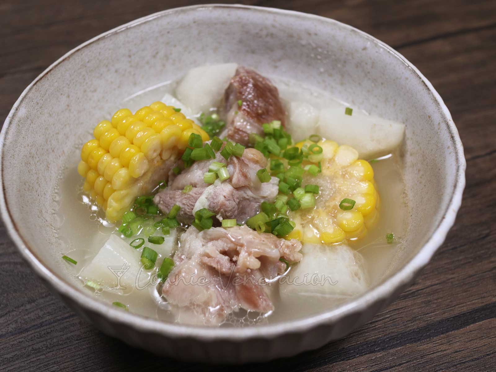 Healthy Pork Soup with Radish and Corn - China Sichuan Food