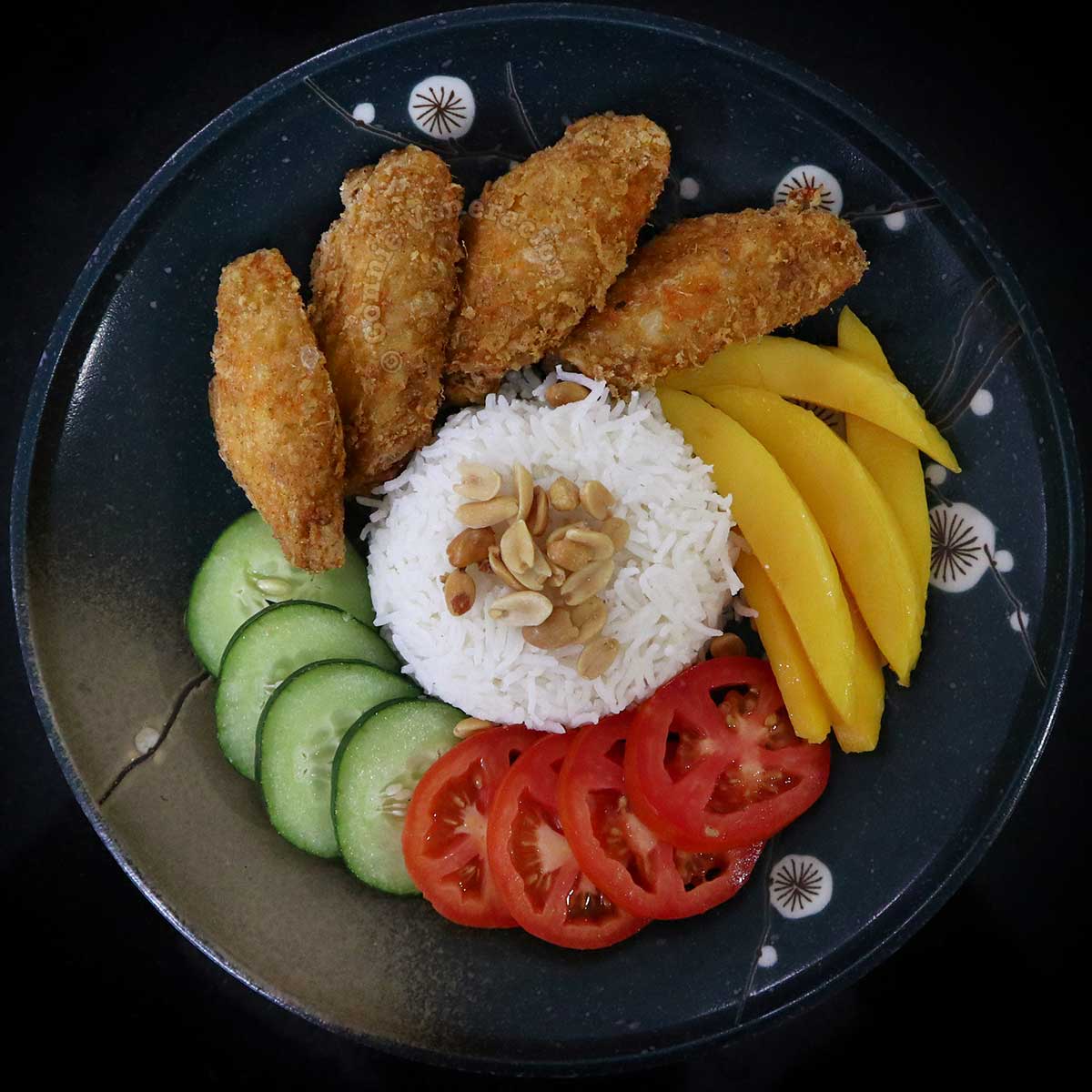 Thai fried chicken wings