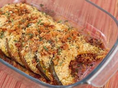 Baked squash with Parmesan
