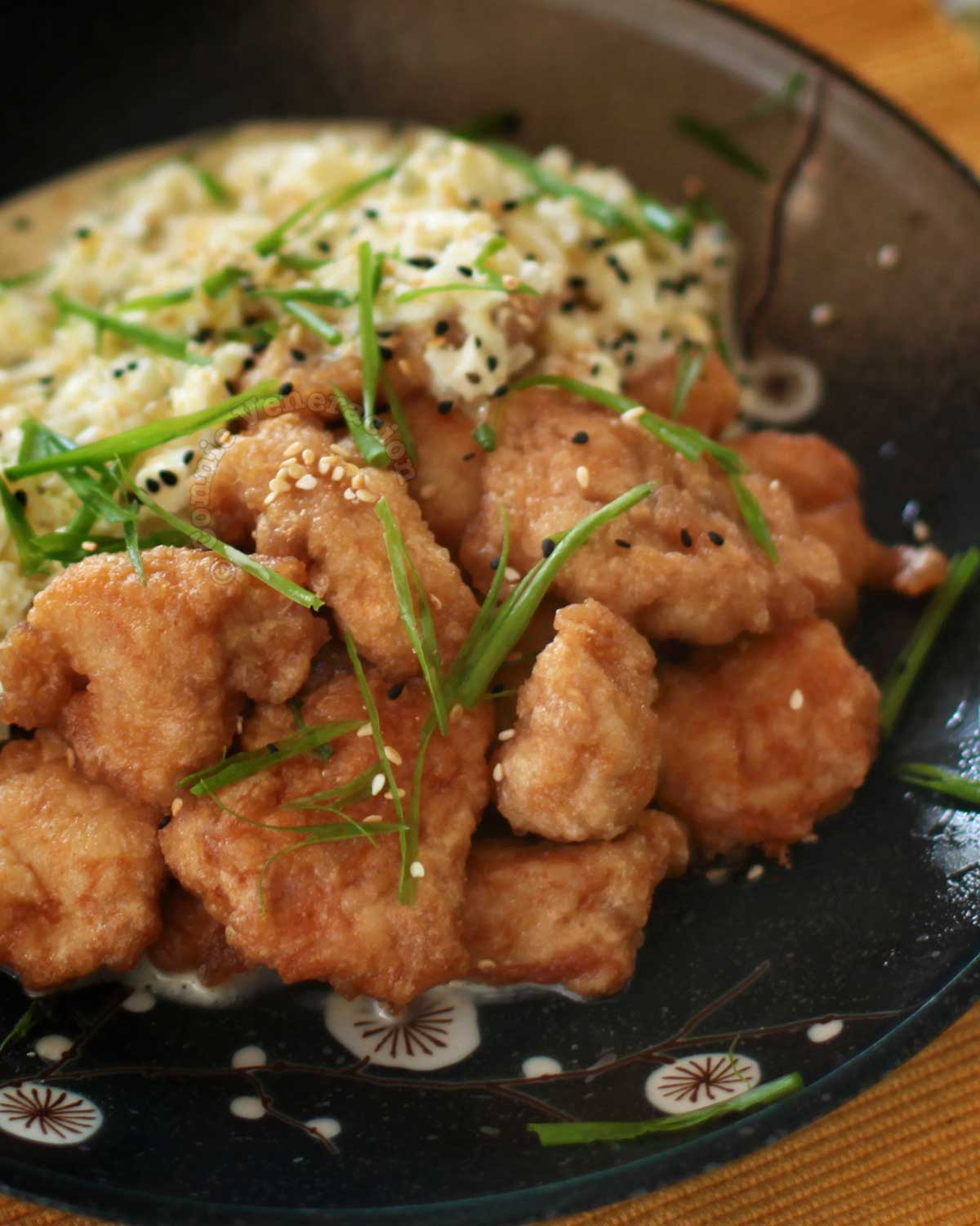 Japanese chicken nanban with tartar sauce