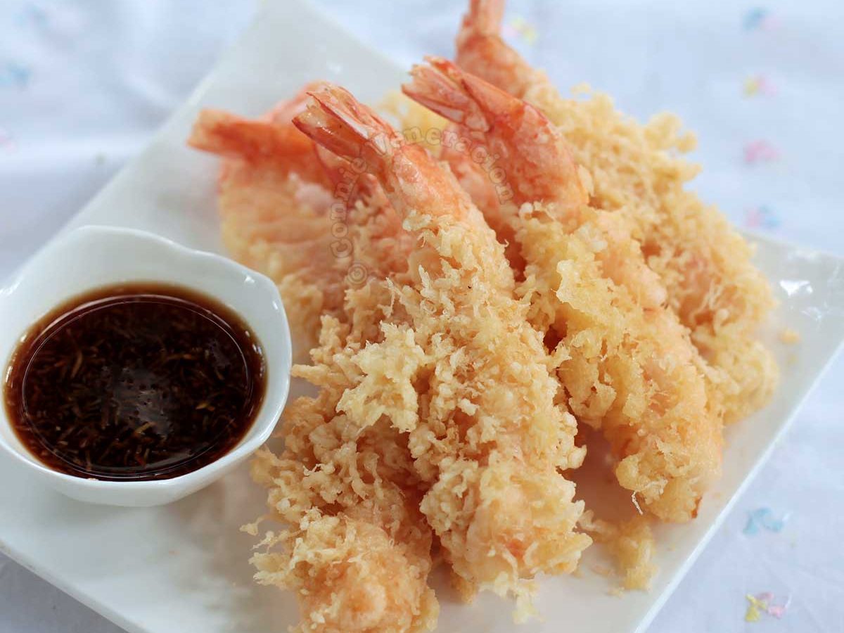 Enoki mushroom tempura