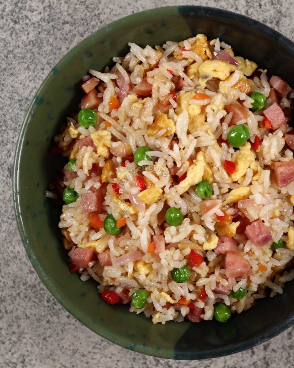 Ham and sausage fried rice