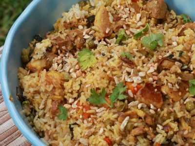 Biryani-inspired lamb and rice casserole