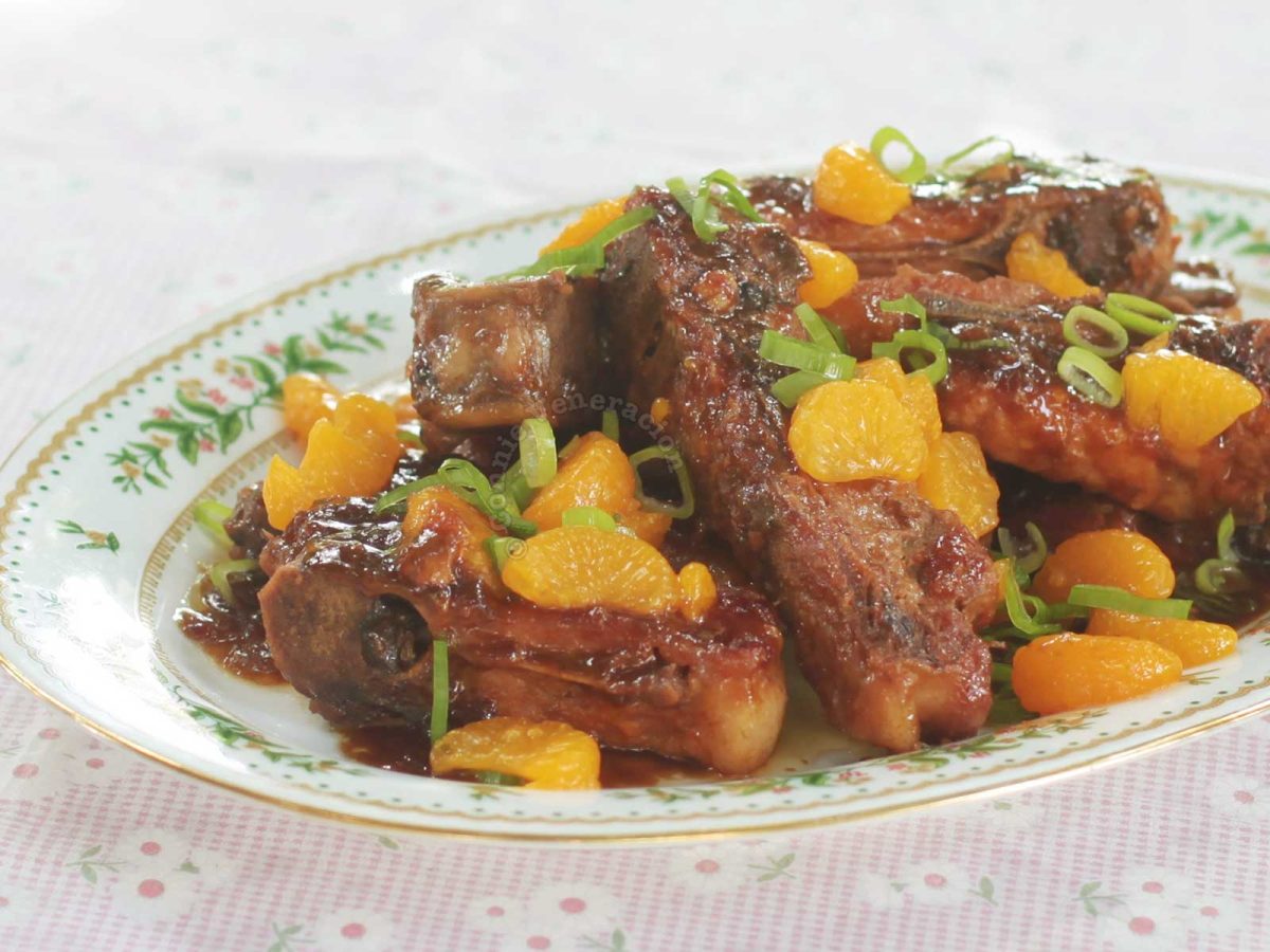Mandarin pork ribs