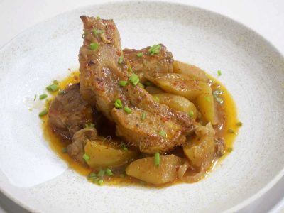 Pork and apple stew