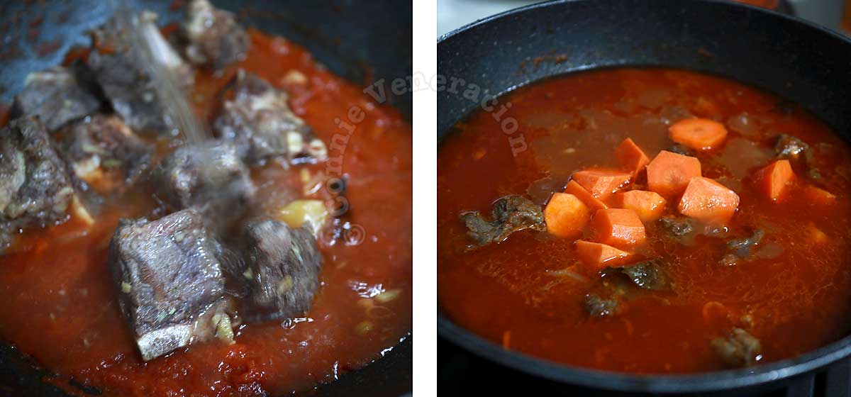 Cooking Vietnamese beef stew