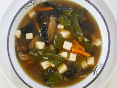 Chinese-style hot and sour soup