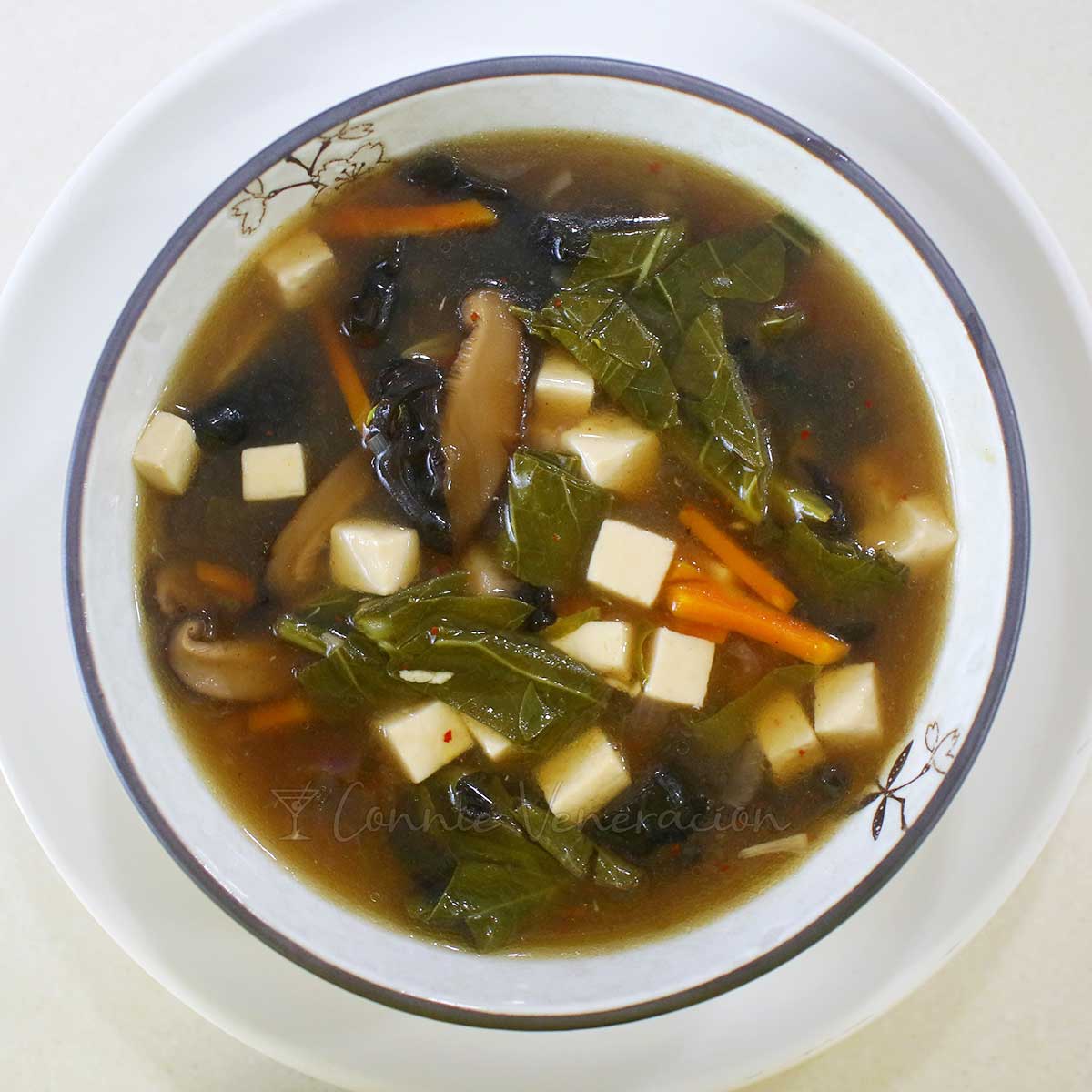 Chinese-style hot and sour soup