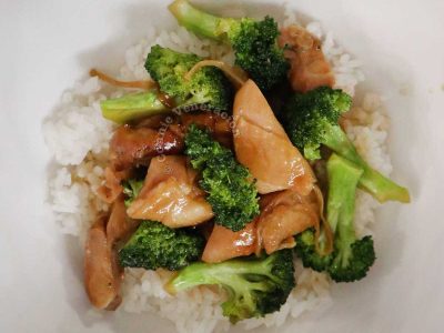 Chicken broccoli rice bowl