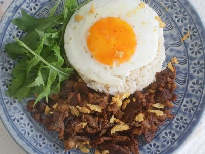 Beef, egg and rice (tapsilog)