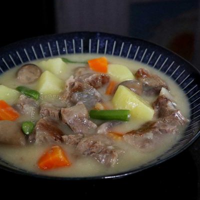 White beef stew