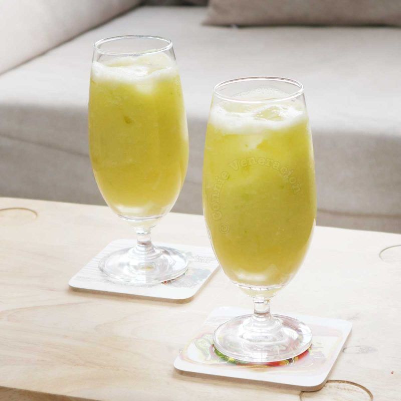 Mango cucumber and mint smoothie