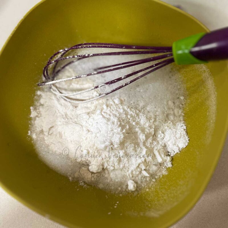 Cabbage and mushroom pancake