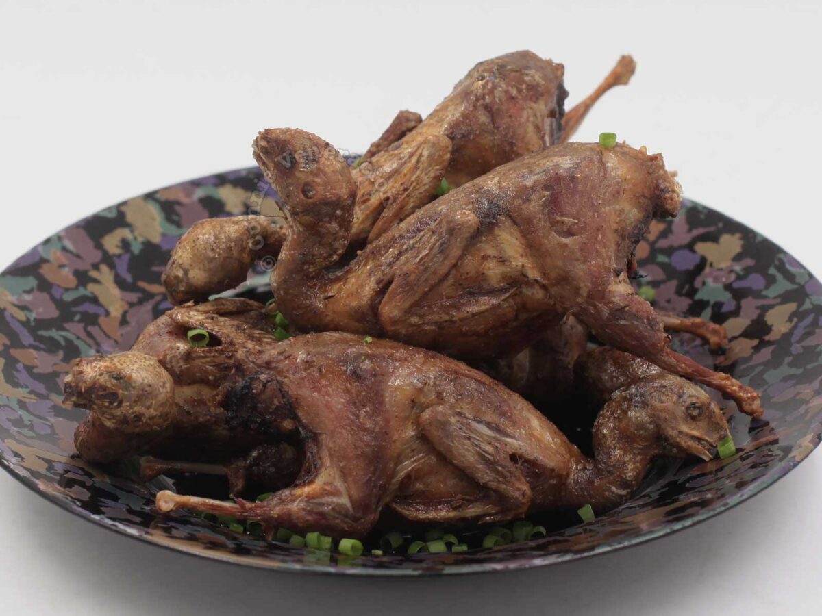 Fried quails