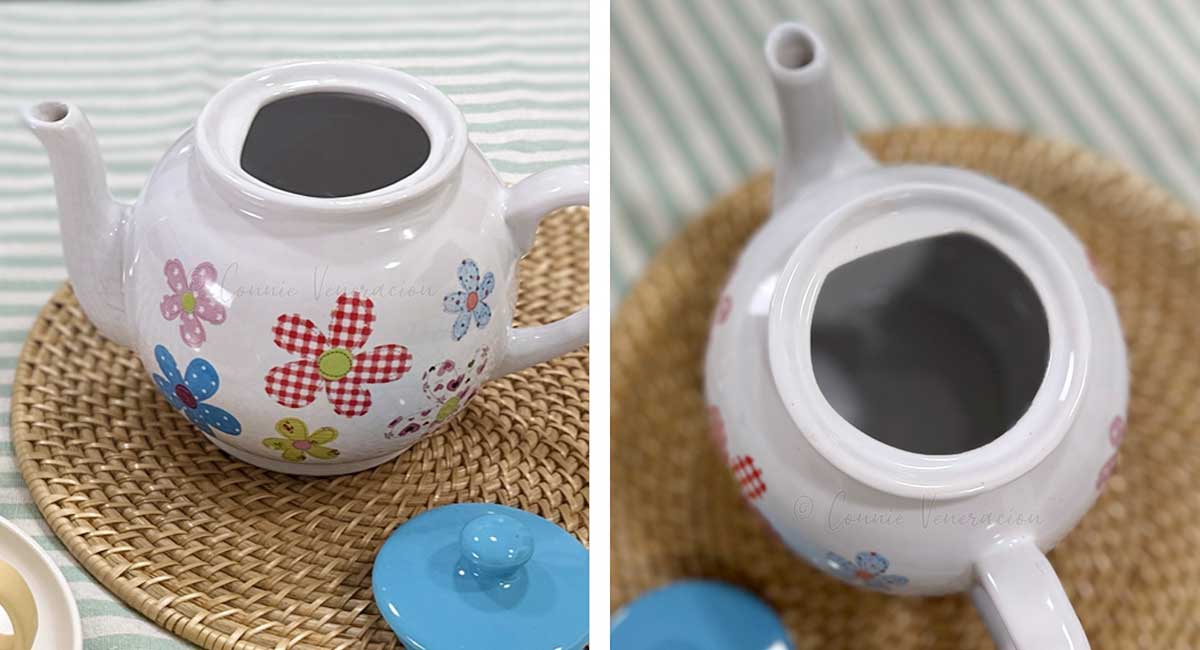 Teapot without a strainer