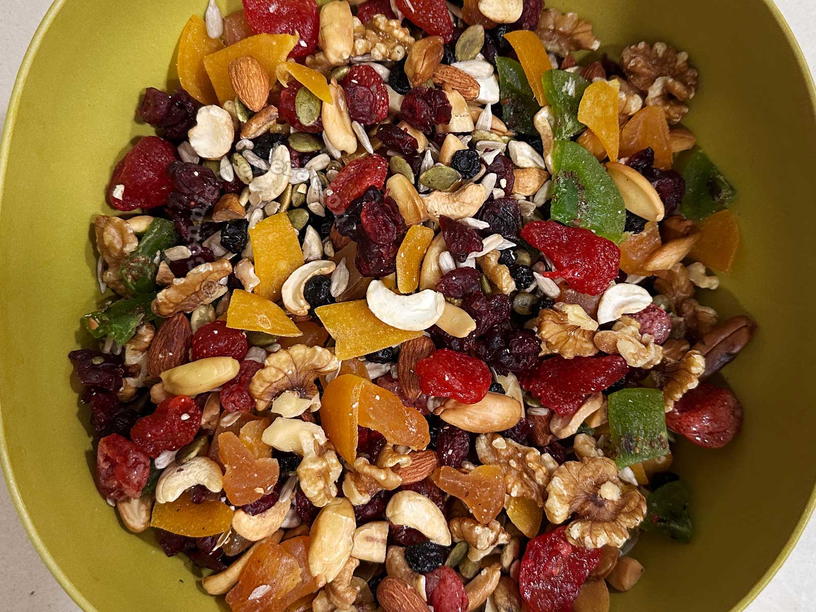 How do you prefer your trail mix more nuts, seeds or fruits?