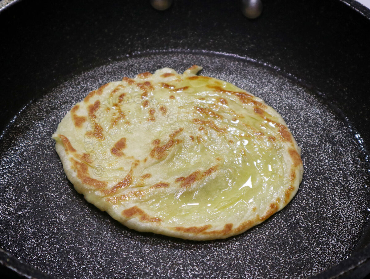 Home cooked paratha
