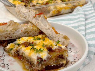 Moussaka with Mornay sauce