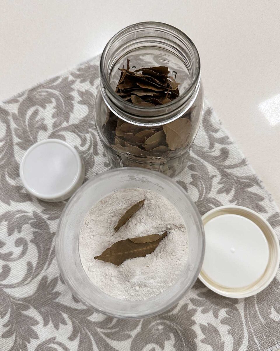 Use bay leaves (laurel) to repel insects in your pantry