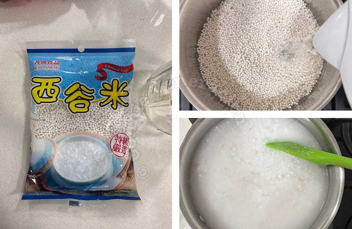 Cooking dried tapioca pearls