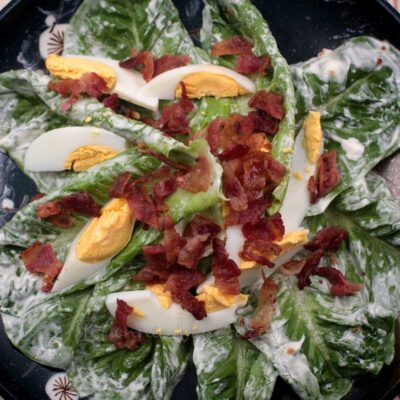 Bacon, egg and lettuce salad