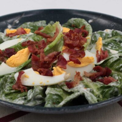 Bacon, egg and lettuce salad
