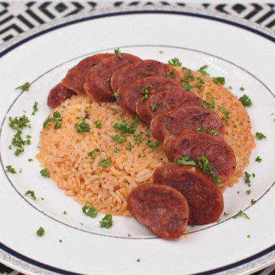 Spanish rice and sausage