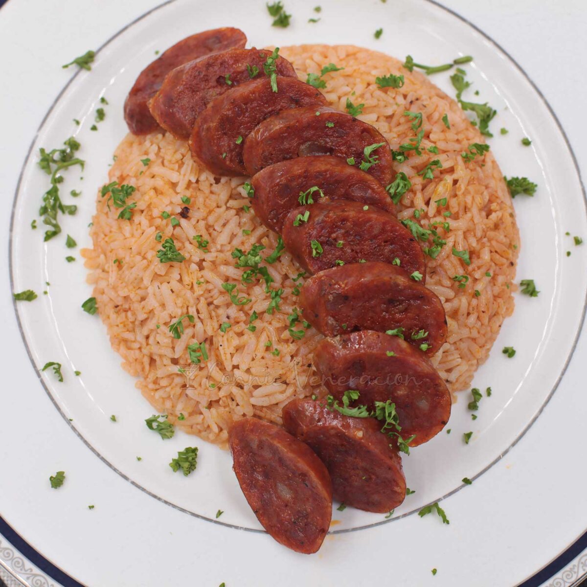 Spanish rice and sausage