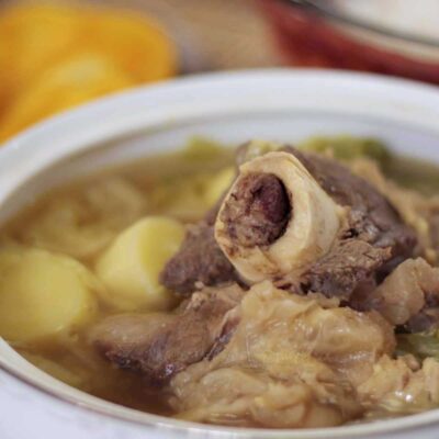 Bulalo (beef shank and marrow) soup
