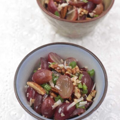 Grapes and pecan salad