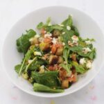 Smoked salmon, arugula, herb croutons and kesong puti salad