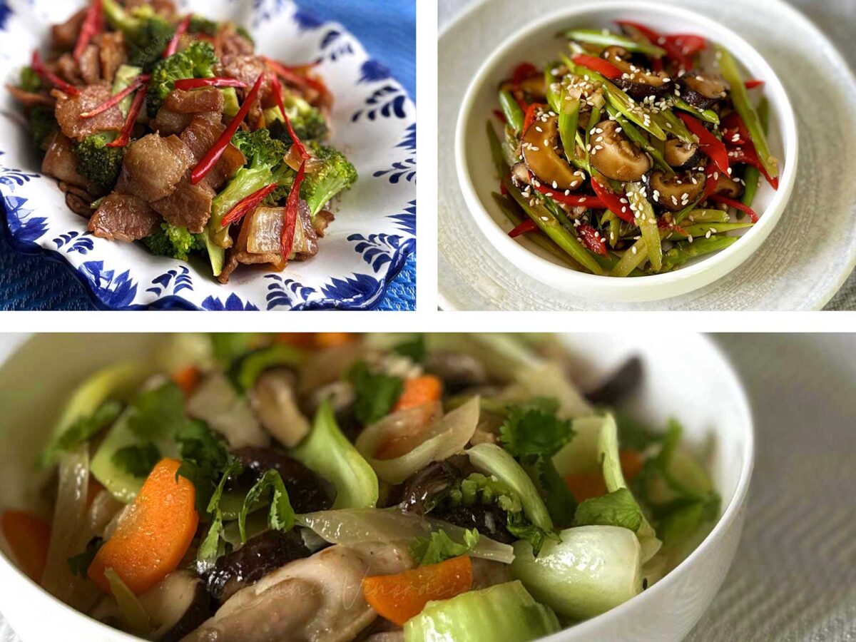 Various stir fried dishes