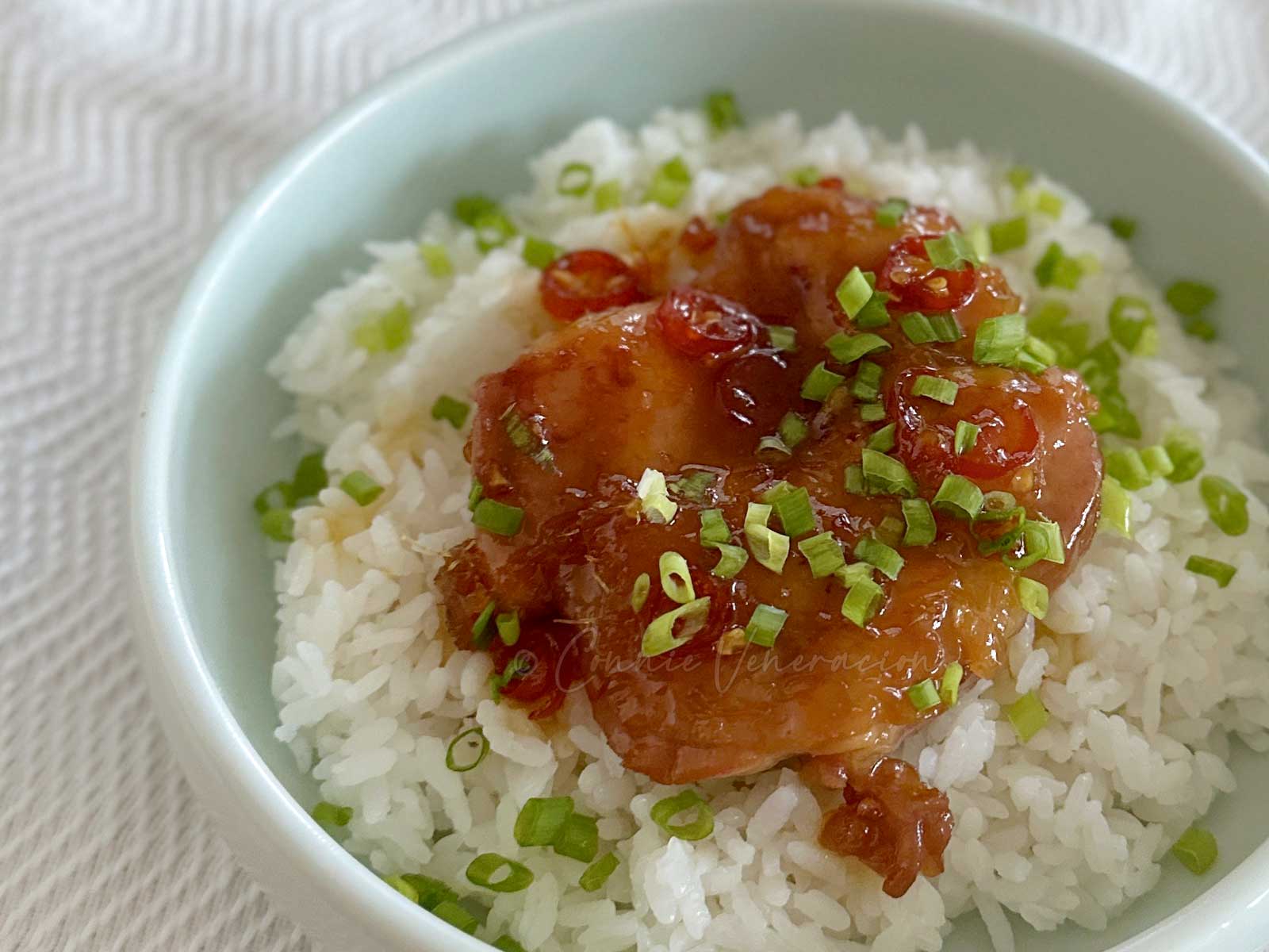 20-minute chicken braised in sweet spicy sauce
